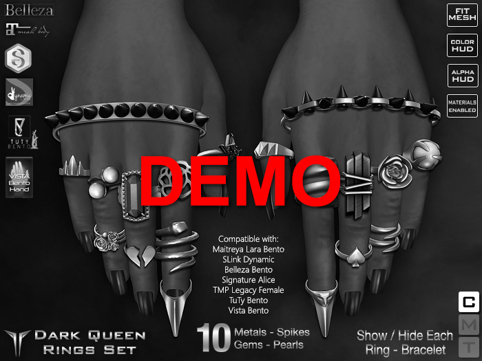 **RE** {DEMO} Dark Queen Rings