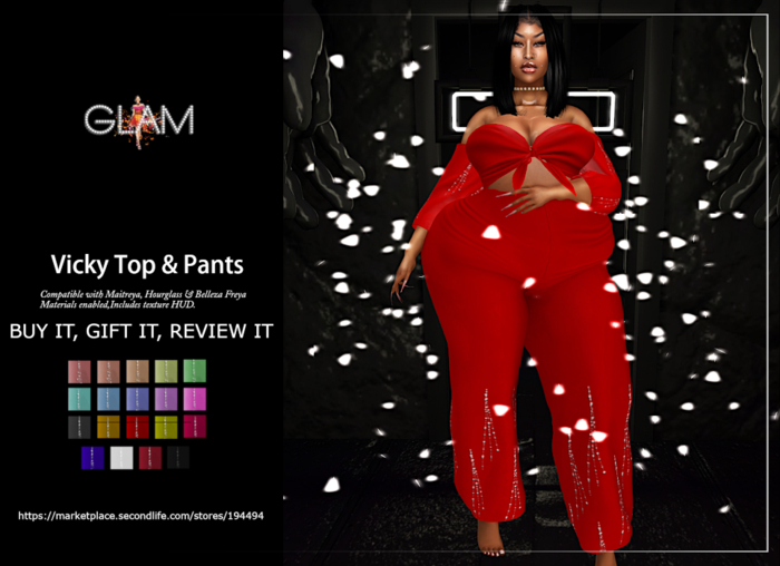 ***Vicky Top & Pants w/HUD***