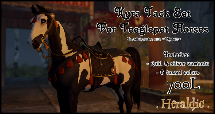 . heraldic . Kura Tack Set TeeglePet Shetland