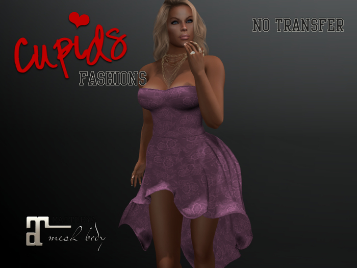 *CF* TULLE DRESS Rose Lace