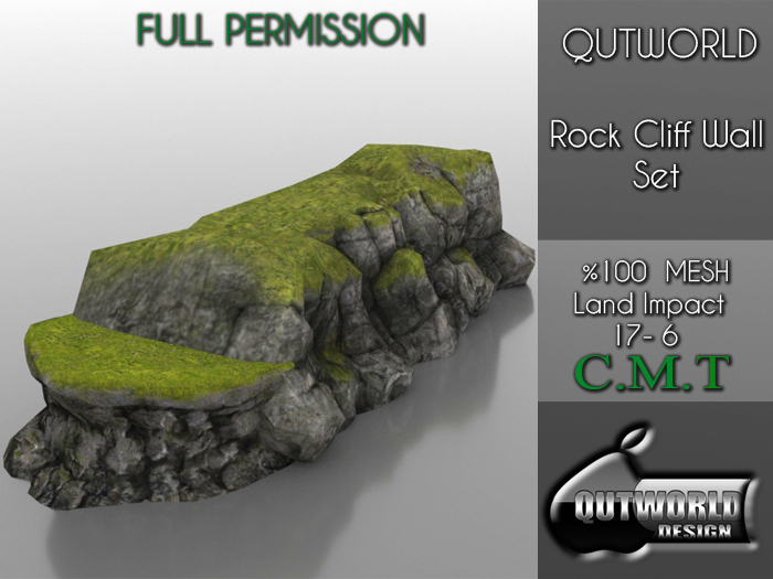 .::QUTWORLD Rock Cliff Wall_Set ::.FP 