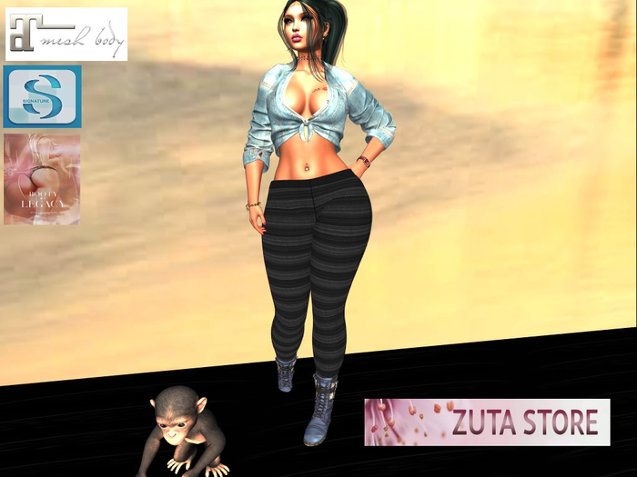 leggings Riscas box
