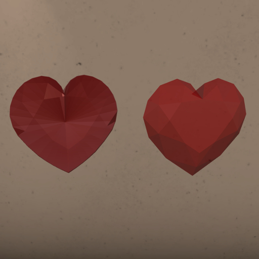 Mesh Heart Gems