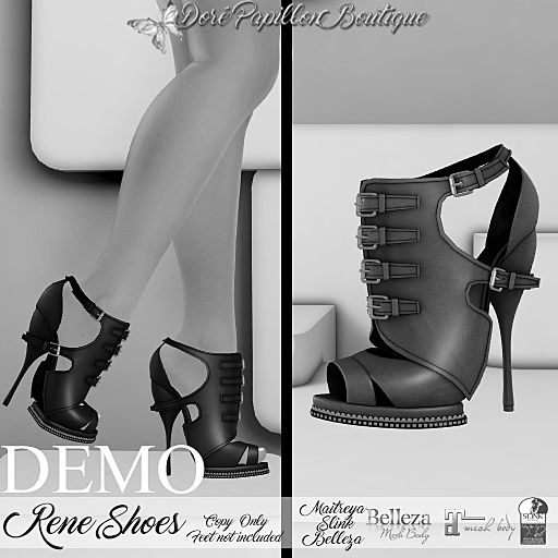 DPB Rene Shoes - DEMO  *Maitreya, Slinks & Bellezas*