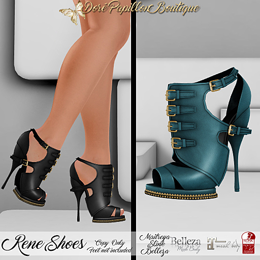 DPB Rene Shoes - Blugrn  *Maitreya, Slinks & Bellezas*