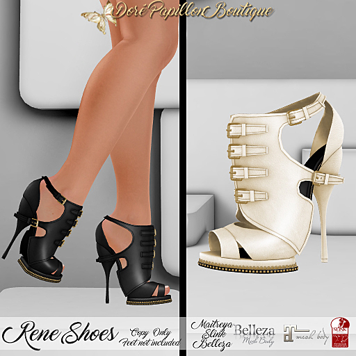 DPB Rene Shoes - Cream  *Maitreya, Slinks & Bellezas*