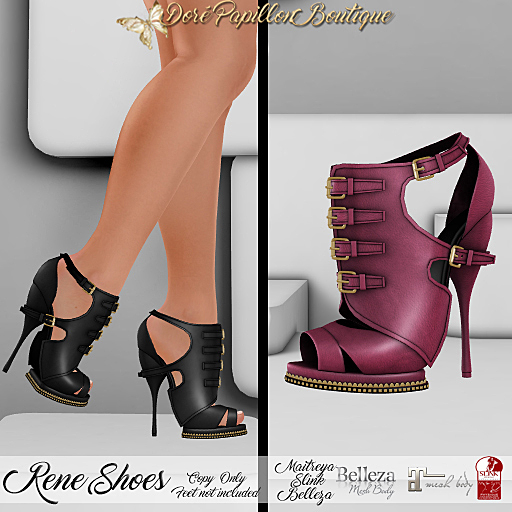 DPB Rene Shoes - Rose  *Maitreya, Slinks & Bellezas*