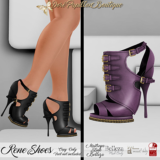 DPB Rene Shoes - Violet  *Maitreya, Slinks & Bellezas*