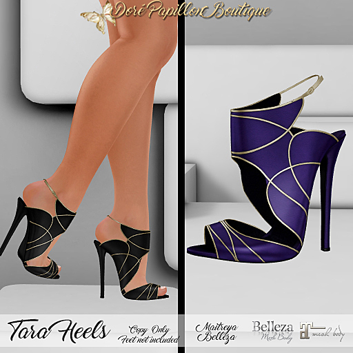 DPB Tara Heels - Purple  *Maitreya & Belleza Only*