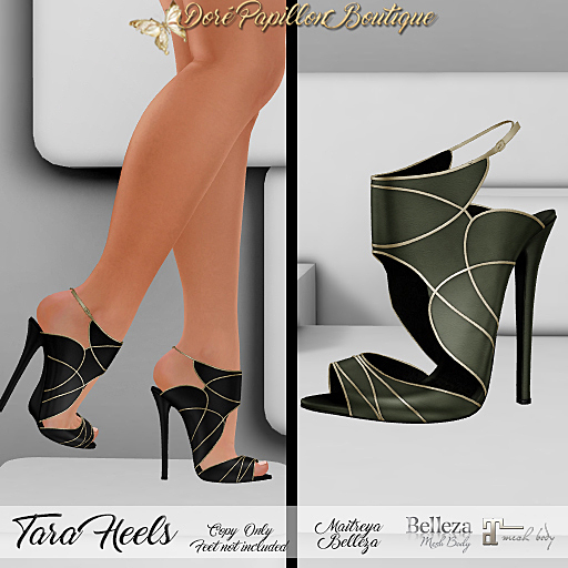 DPB Tara Heels - Olive  *Maitreya & Belleza Only*