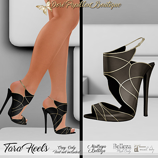 DPB Tara Heels - Drk Chocolate  *Maitreya & Belleza Only*