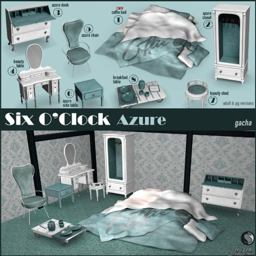 !six o'clock! [AZURE-7] Beauty Stool*