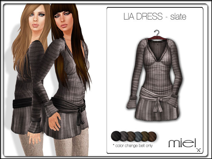 MIEL LIA DRESS - slate