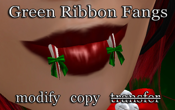 .:harmless INK:. Green Ribbon Fangs [Boxed]