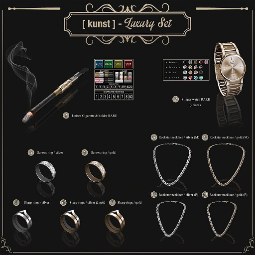 .10 [ kunst ] - Rockstar necklace / silver (F)
