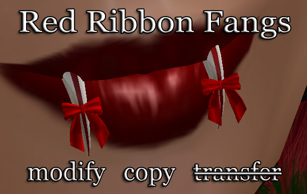 .:harmless INK:. Red Ribbon Fangs [Boxed]