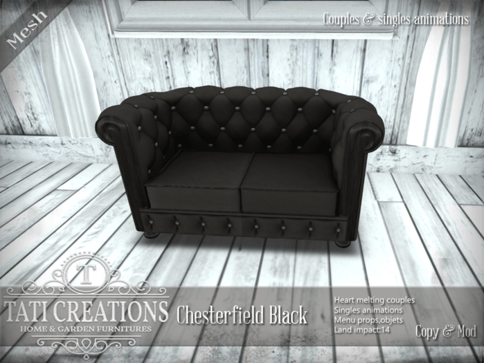 Chesterfield Black -BOX-