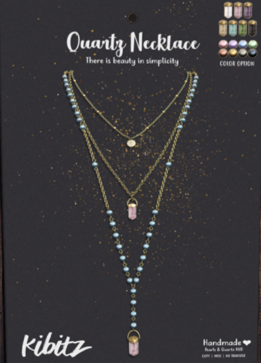 Kibitz - Quartz necklace - silver