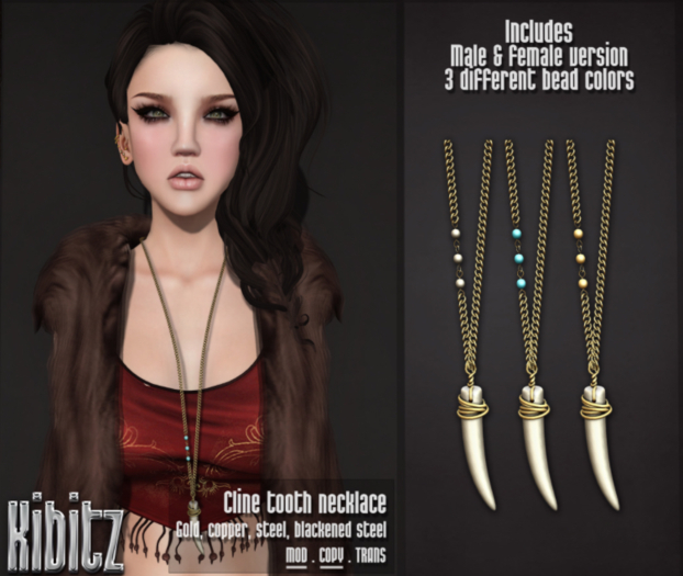 Kibitz - Cline tooth - copper