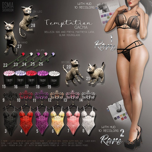 OSMIA - Temptation.Gacha.Rose.Box  - Violet