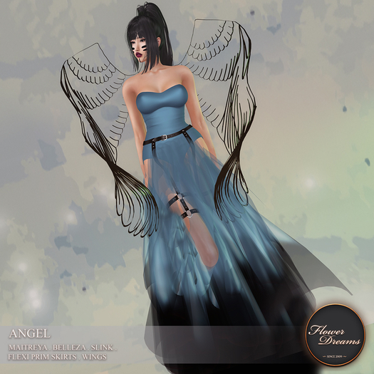 .:FlowerDreams:.Angel - aqua