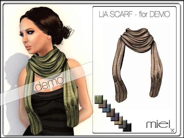 MIEL LIA SCARF - flor - DEMO