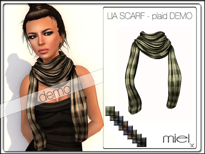MIEL LIA SCARF - plaid - DEMO