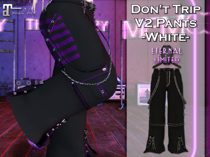 ELTD Don't Trip V2 Pants - White (Add Me)
