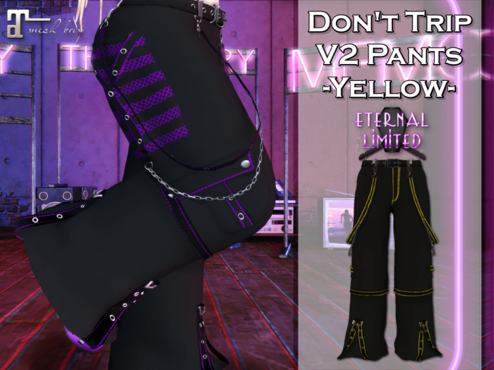 ELTD Don't Trip V2 Pants - Yellow (Add Me)