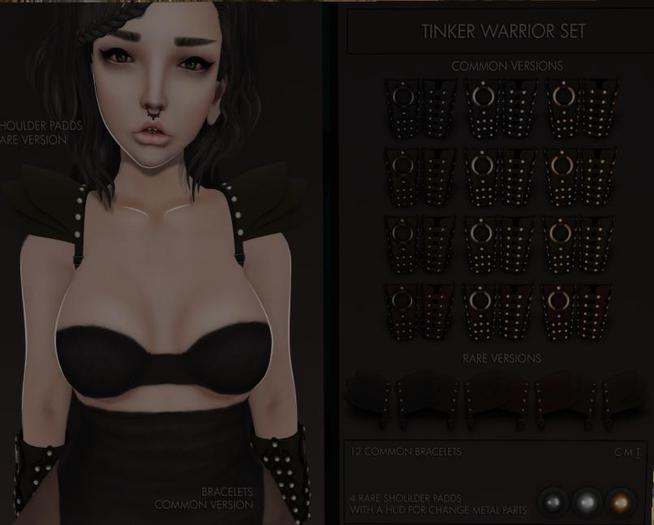 UtopiaH - Tinker Warrier Pads Raven RARE