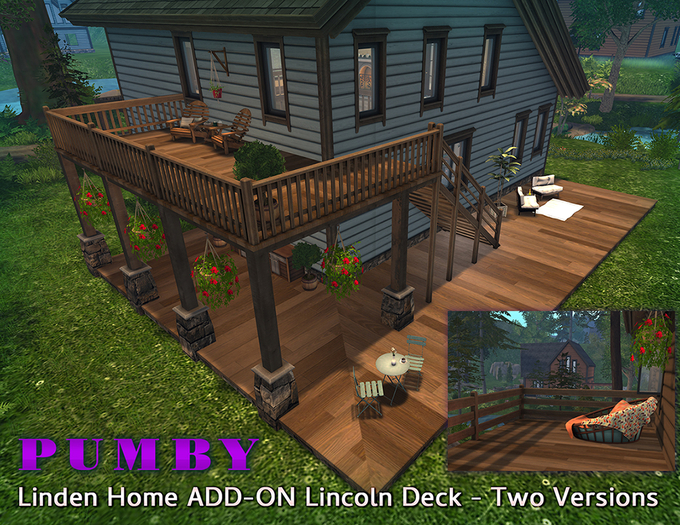 PUMBY* Linden Home Add-On Lincoln Deck - 2 Versions