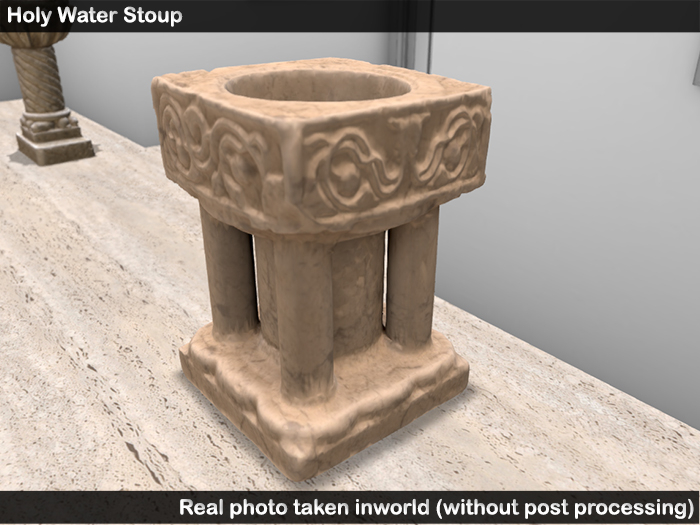 [C]hurch - Holy Water Stoup (Squared)