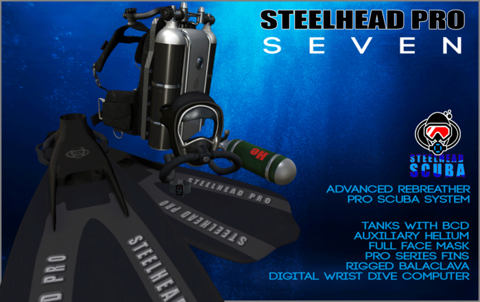 Steelhead Pro Scuba Seven - Black
