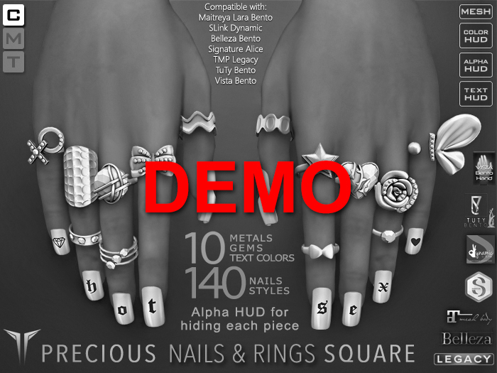 **RE** {DEMO} Precious Nails & Rings - Square 2.0 BOX