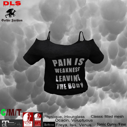 Cut-out Shoulder Tee shirt pain weakness boxed