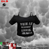 Cut-out Shoulder Tee shirt pain weakness boxed
