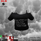 Cut-out Shoulder Tee shirt smile reason boxed