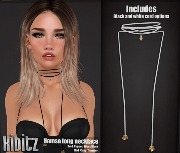 Kibitz - Hamsa long wrap - silver