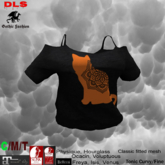 Cut-out Shoulder Teeshirt Cat boxed