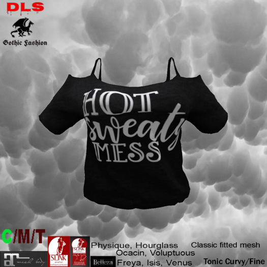 Cut-out Shoulder Teeshirt hot sweaty boxed