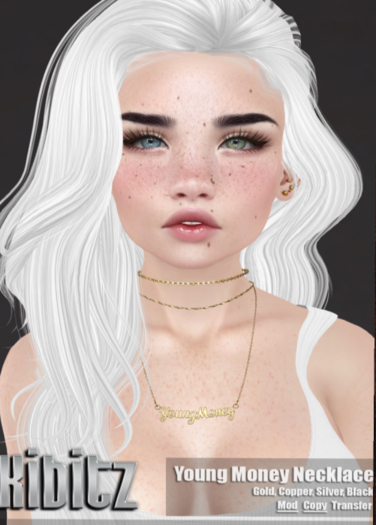 Kibitz - Young $ necklace - silver