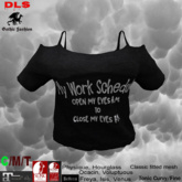 Cut-out Shoulder Teeshirt Schedule boxed