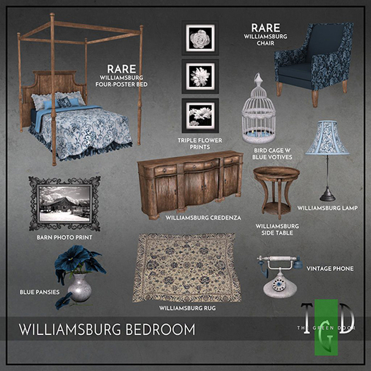 ~The Green Door~ Williamsburg Rug