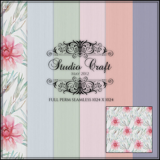 Studio Craft * Pink Flower Silk 01