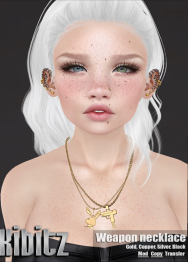 Kibitz - weapon necklace - silver