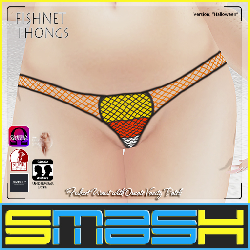 SMASH - Fishnet Thongs (Halloween) BOXED
