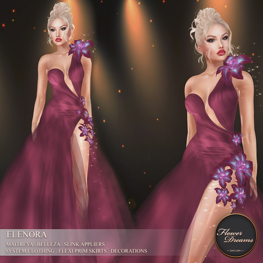 .:FlowerDreams:.Elenora - maroon