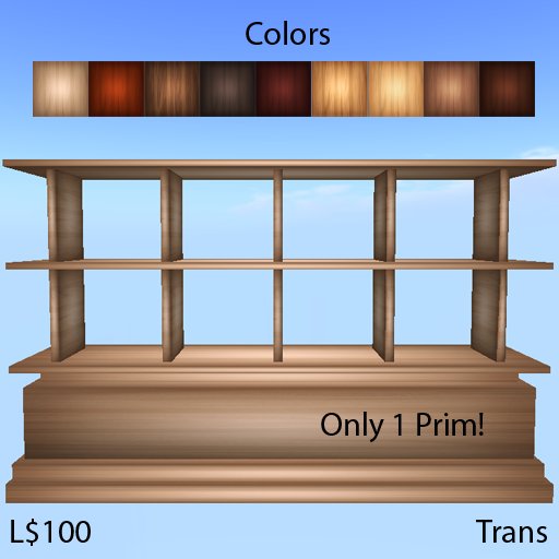 1 prim shelves
