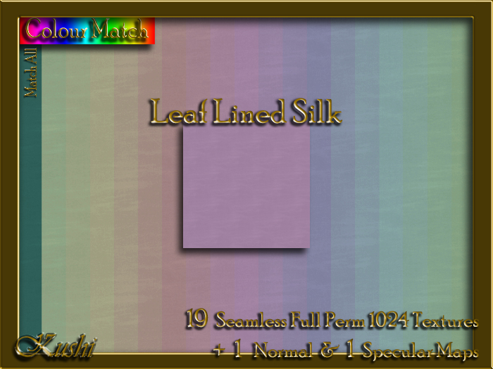 Leaf Lined Silk Solids Textures