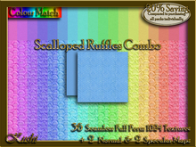 Scalloped Ruffles Combo Textures